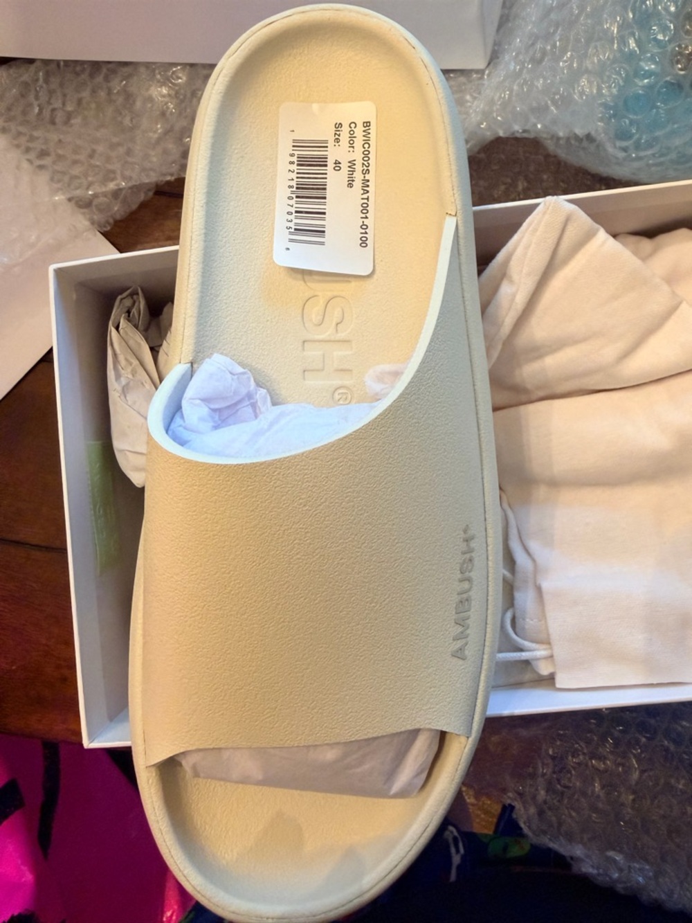 Ambush Women's Slide Sandal in Cream